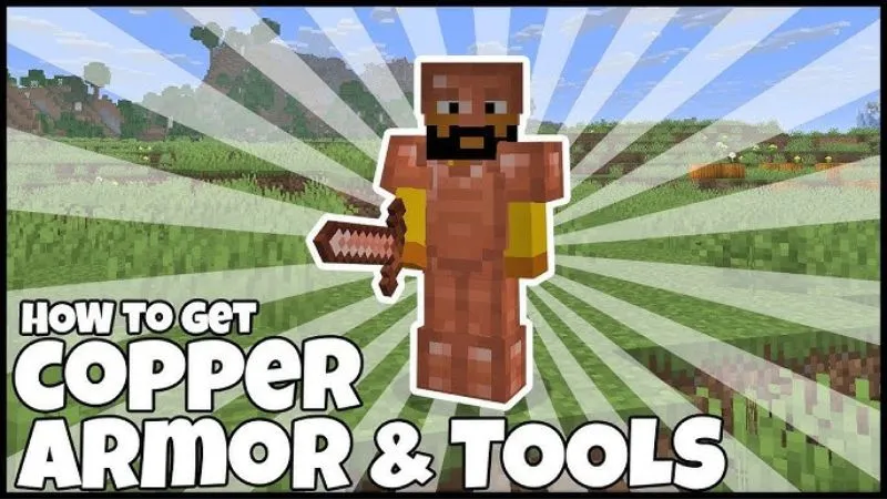 Copper tools weapons and armor in Minecraft 1.21.113 Survival Mode