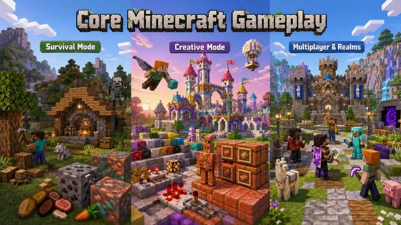Core Minecraft Gameplay