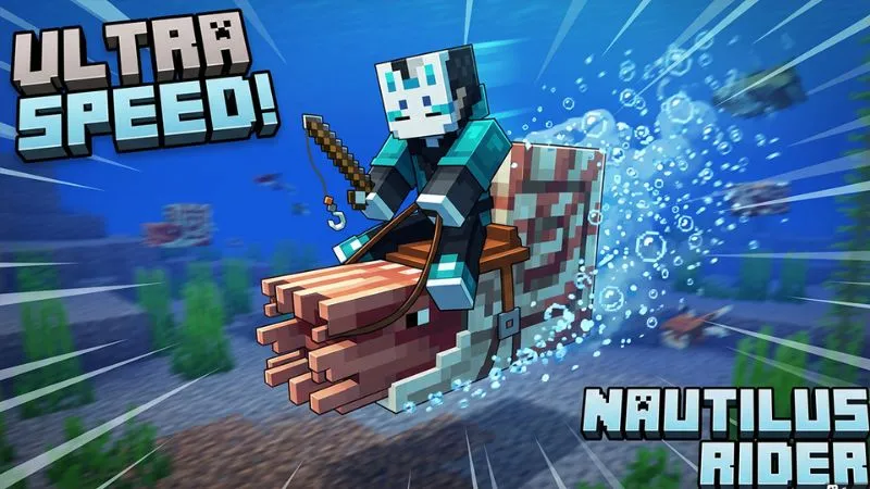 Rideable Nautilus underwater mount in Minecraft 1.21.130