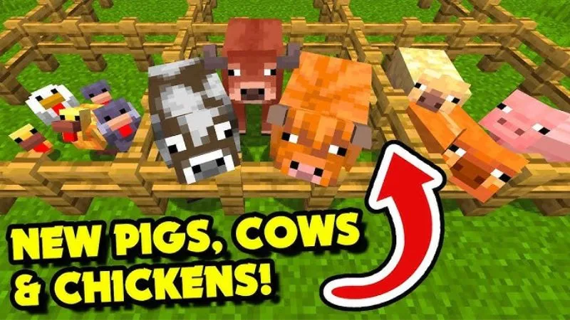 Warm Pig and Cold Pig variants in Minecraft 1.21.60