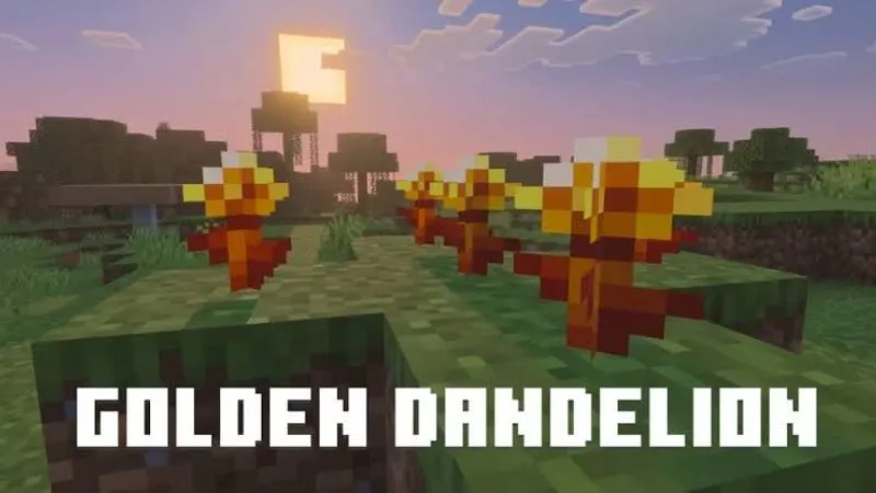 Golden Dandelion used to pause baby mob growth in Minecraft 26.10