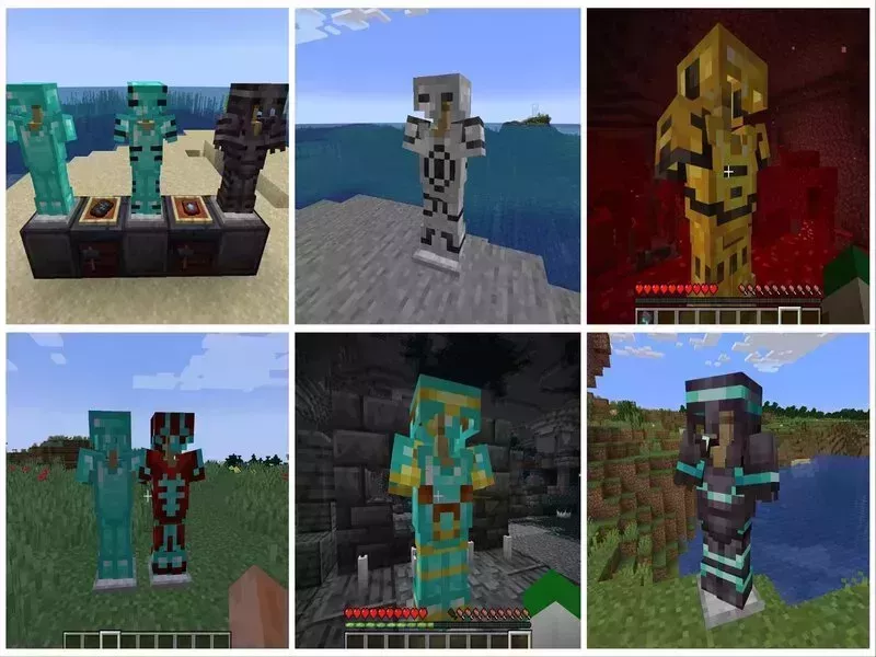 Thể hiện cá tính riêng thông qua áo giáp trong Minecraft 1.20 Tiếng Việt