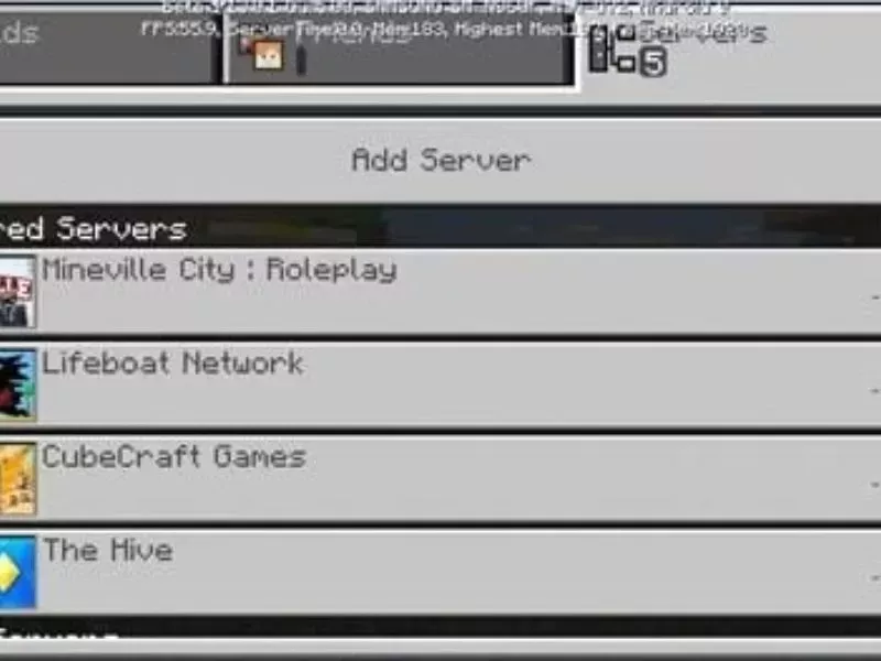 Bấm vào Server, sau đó chọn Add Server để thực hiện thêm máy chủ