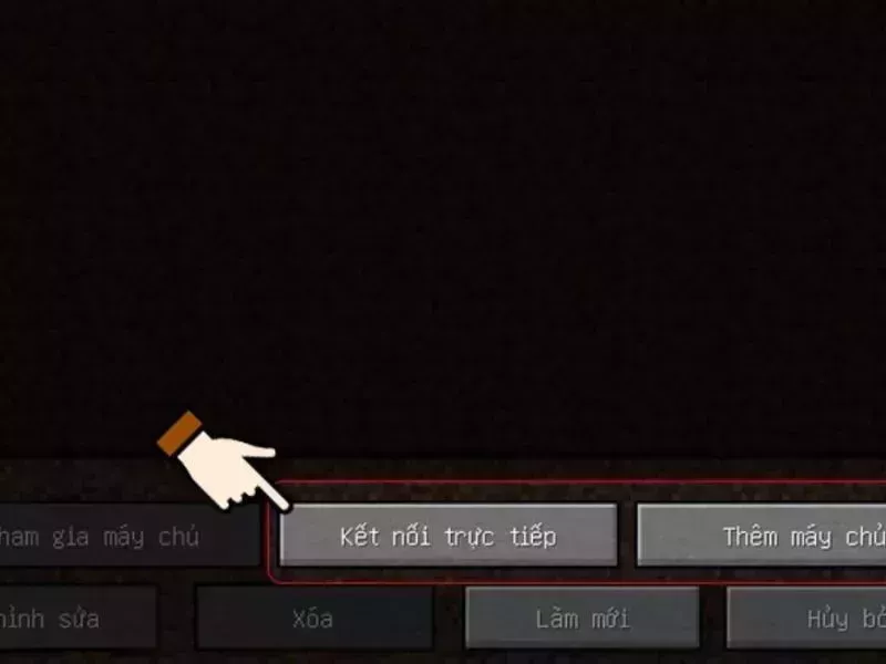 Chọn một server hiện có hoặc tạo một server mới