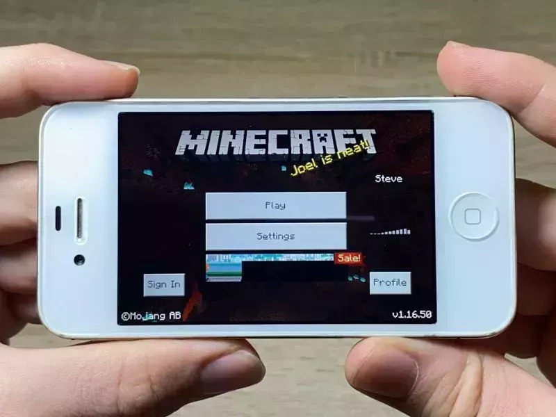 Minecraft yêu cầu iPhone 5s trở lên