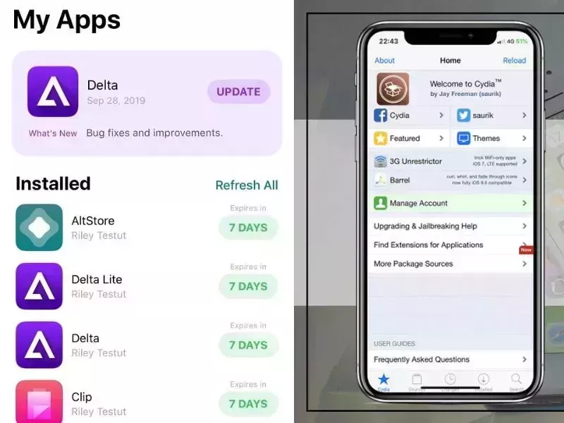 Sử dụng AltStore hoặc Cydia Impactor để cài đặt ứng dụng ngoài App Store