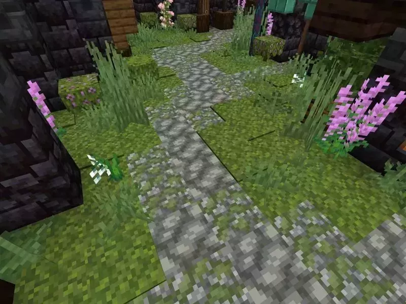 Tạo Lối Đi và Vườn Cây Minecraft