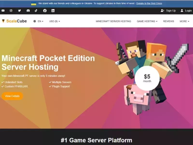 Truy cập vào website của ScalaCube và chọn gói phù hợp