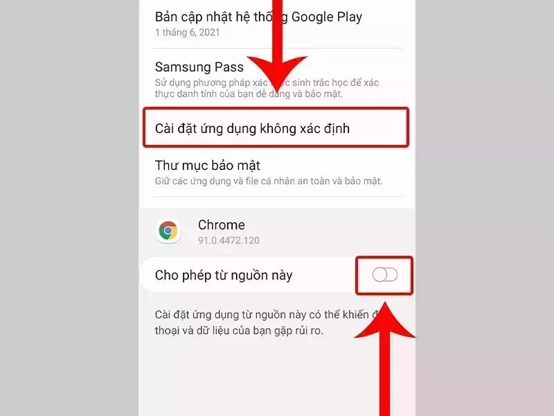 Chỉnh Nguồn Không Xác Định Trên Điện Thoại Android