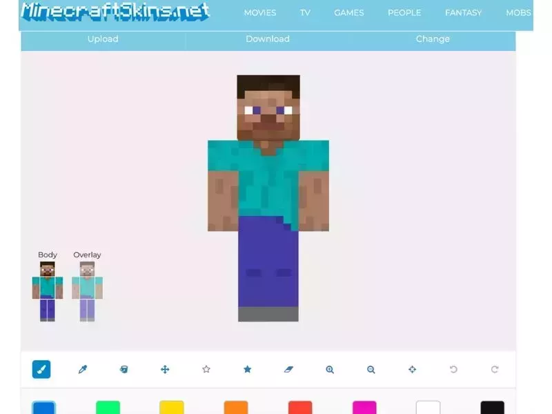 Cách Tạo Skin Minecraft Trên Máy Tính Bằng MinecraftSkins