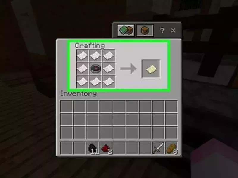 Công Thức Chế Tạo Bản Đồ Trong Minecraft