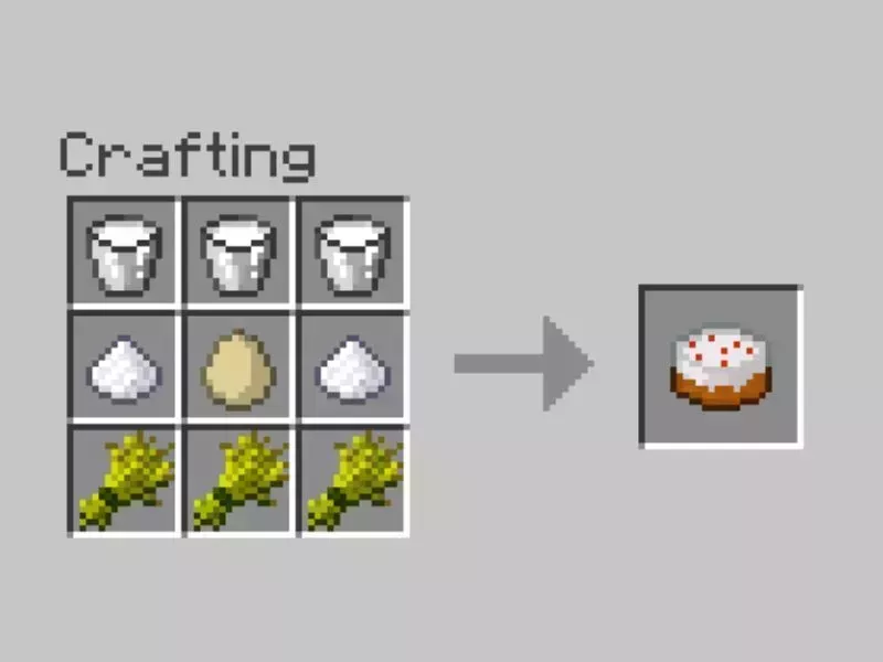 Công Thức Chế Tạo Bánh Kem Trong Minecraft