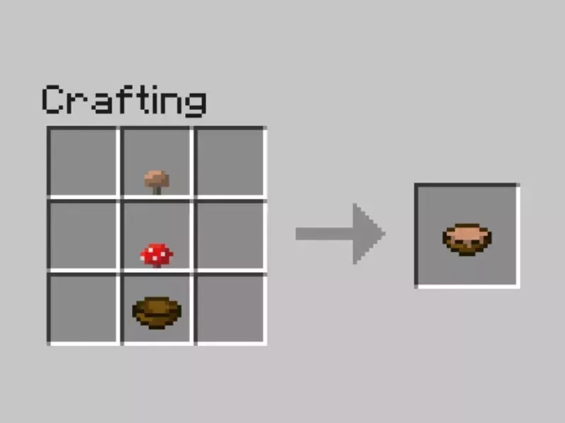Công Thức Chế Tạo Súp Nấm Trong Minecraft