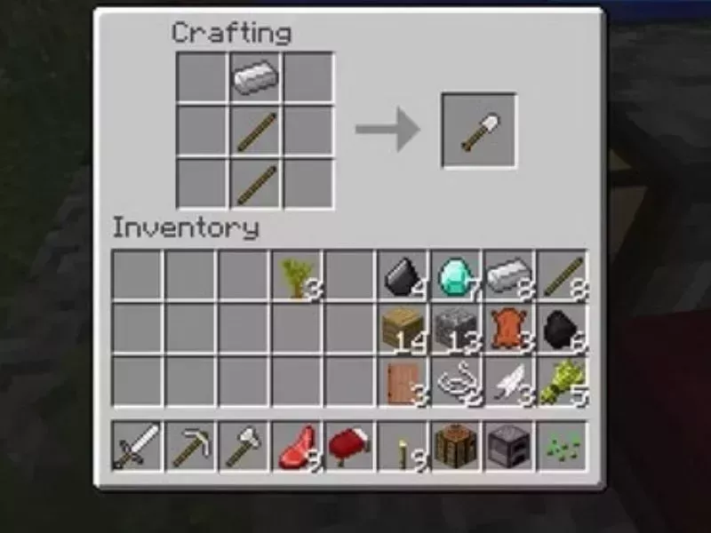 Công Thức Chế Tạo Xẻng Trong Minecraft