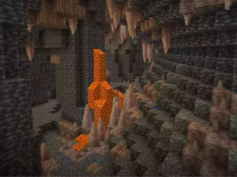 Giant Cheese Cave nằm trong top Seed Minecraft đẹp nhất