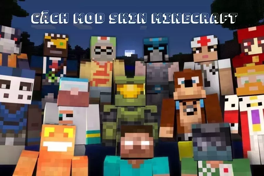 Logo Cách Mod Skin Minecraft