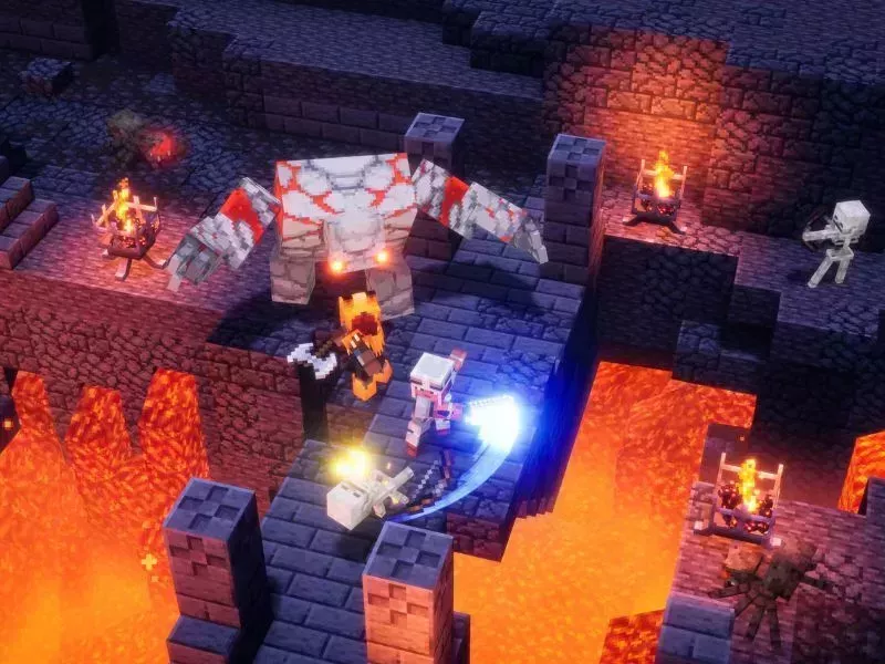Lối Chơi Hack-and-Slash Thú Vị Trong Minecraft Dungeons APK