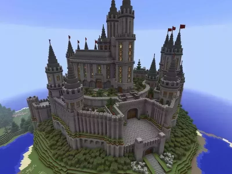 Mẫu Lâu Đài Sang Trọng Trong Minecraft 