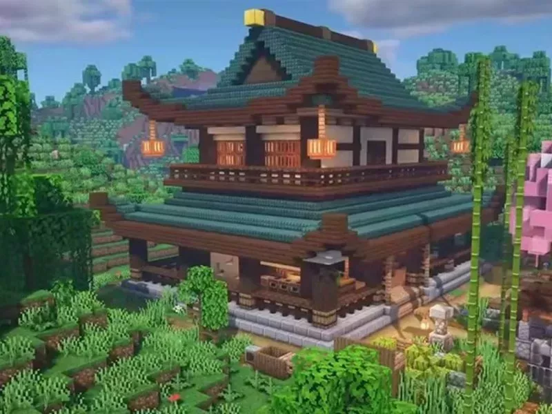 Mẫu Nhà Gỗ Trong Minecraft