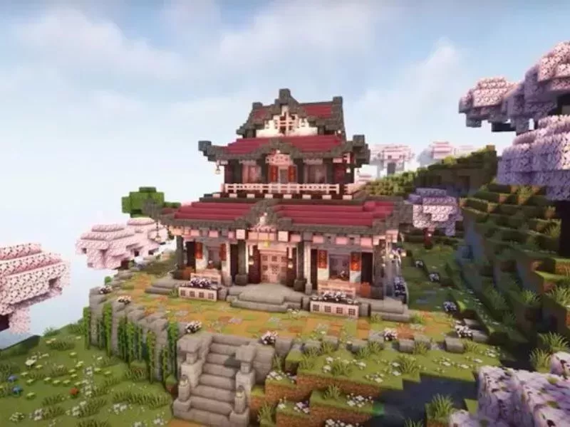 Mẫu Nhà Phong Cách Nhật Bản Trong Minecraft 