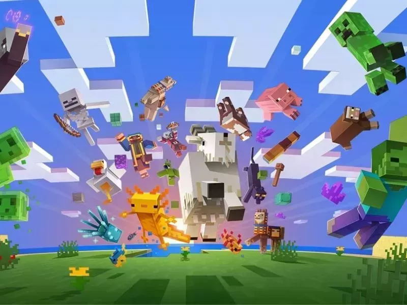 Minecraft Trial APK có hệ thống vũ khí và động vật