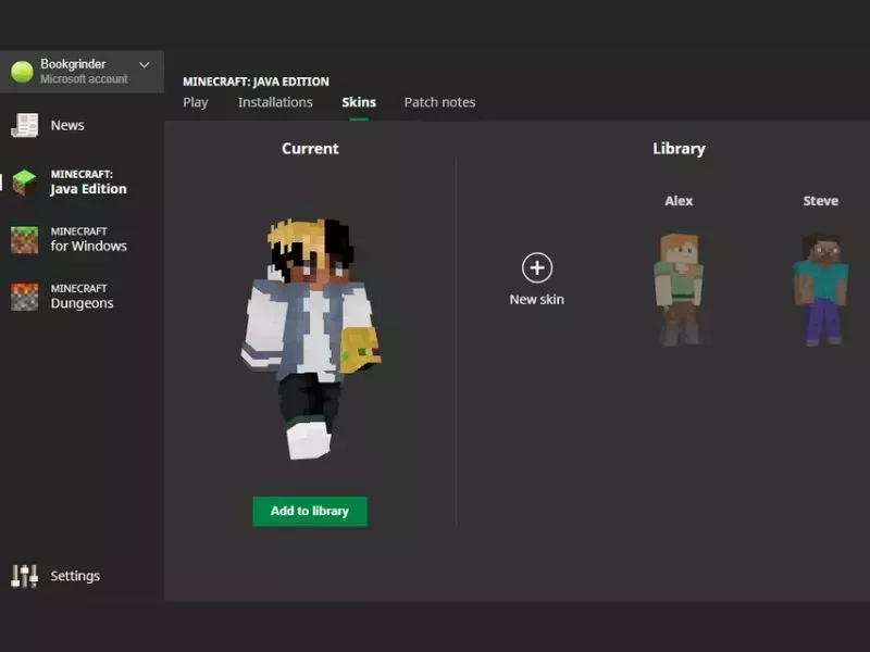 Mở Minecraft Launcher Để Mod Skin Minecraft