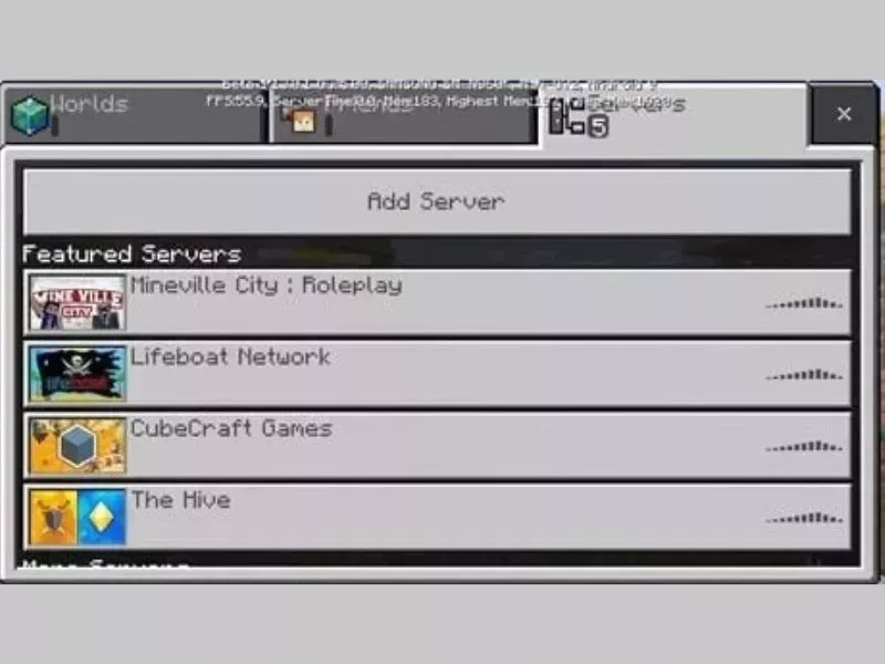 Thêm Server Vào Danh Sách